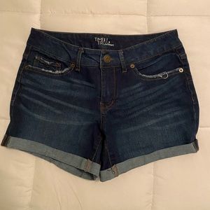Time and Tru Dark Wash Denim Short